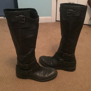 Enzo Angiolini Black leather riding boots