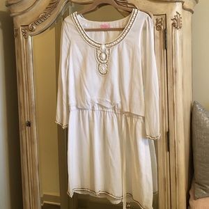 Lilly Pulitzer beaded drawstring dress!