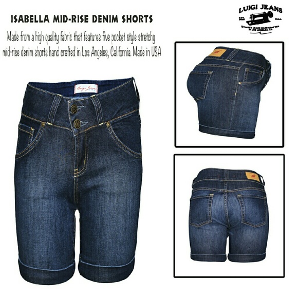 Isabella mid-rise denim shorts - Picture 1 of 1