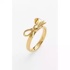Kate Spade "Skinny minny" bow ring in gold