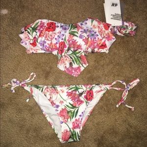 Two Piece Bandeau Bathing Suit
