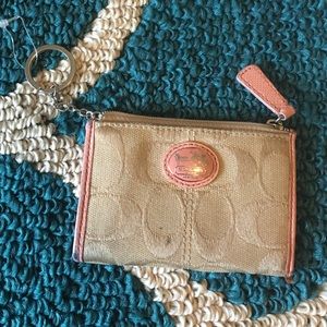 Cute and small Coach coin pouch