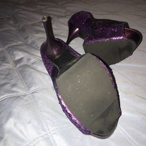 Shoes - Purple sequin platform stilettos 10w Shoes - Purple sequin platform stilettos 10w
