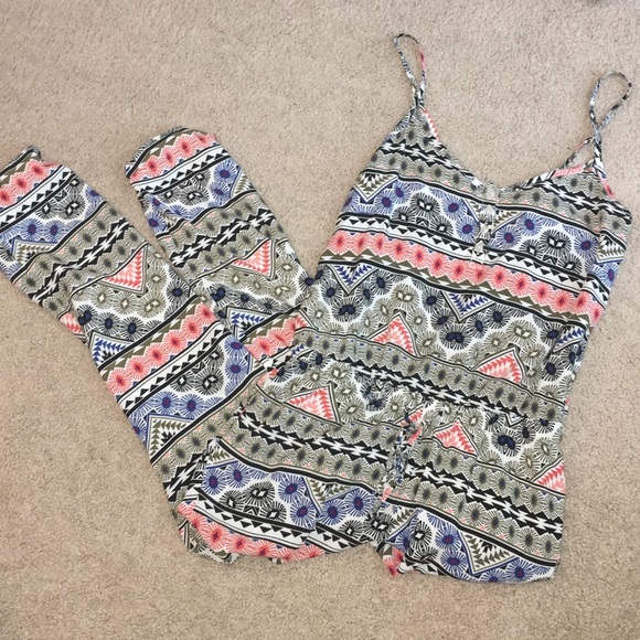 Aztec Print Jumpsuit