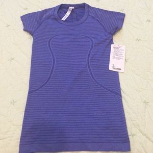 Lululemon Swiftly Tech Short Sleeve Crew Stripe