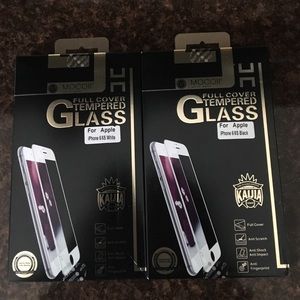 2qty black iPhone 6/6S full cover screen protector