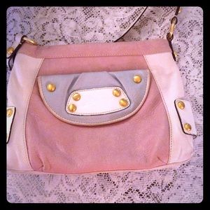 B makowsky cross-body pink bag
