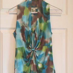 Sleeveless Multi Color Top