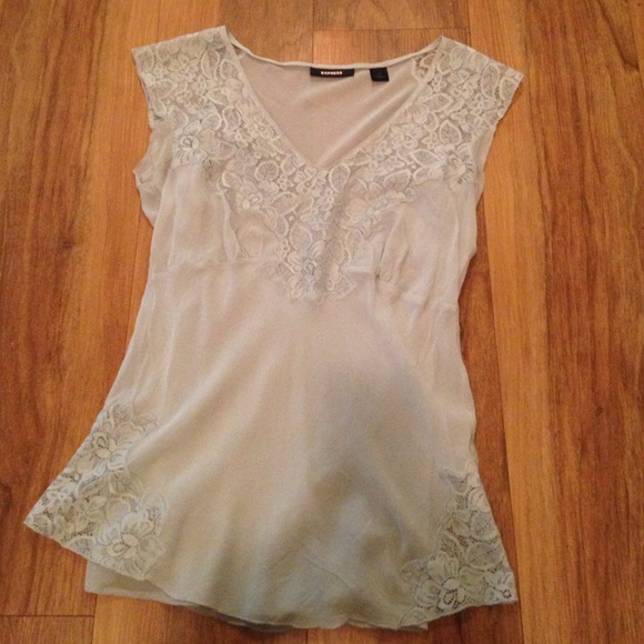 Express capped sleeve top