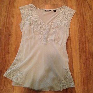 Express capped sleeve top