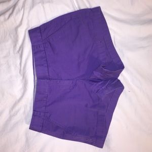 Light purple J Crew chino shorts