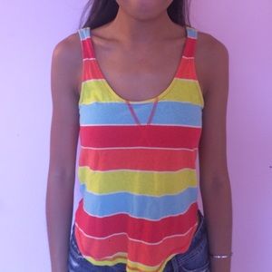 Multicolored Striped Tank Top
