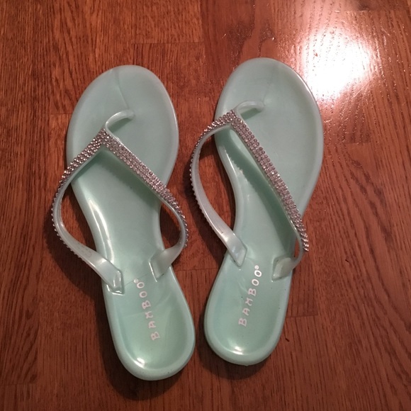Aqua blue sandals