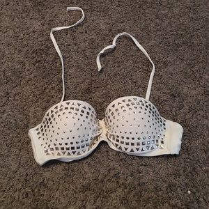 White bathing suit top