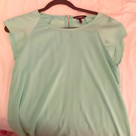 Mint short sleeve top