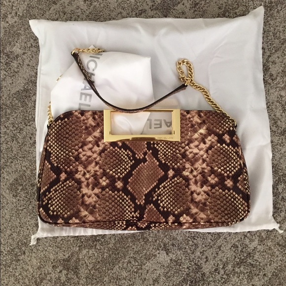 Michael kors Python clutch with strap - Picture 1 of 3