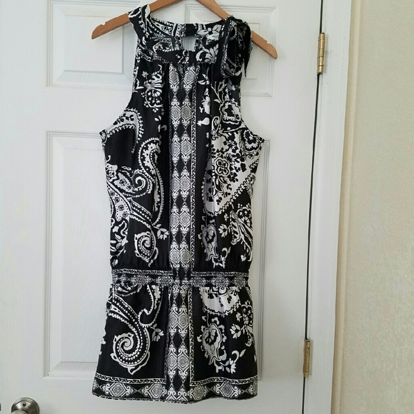 Black and White blouse