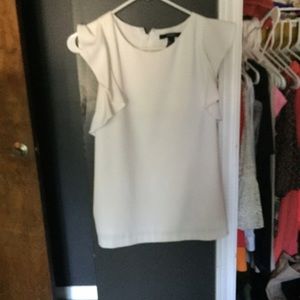 Blouse like top with ruffle sleeves