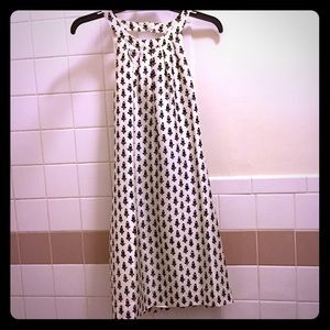 SALE EUC J Crew Silk B&W floral dress