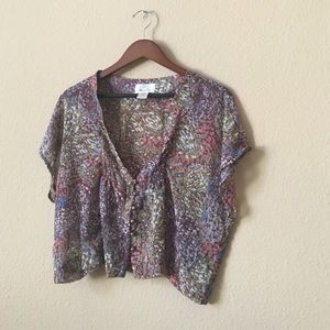 Nordstrom's Liberty Love Floral Button Down Blouse