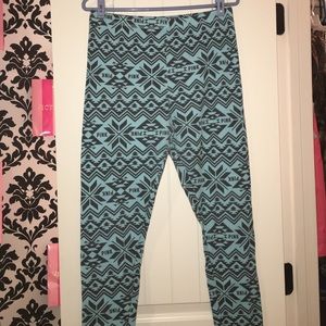 VS pink light blue Aztec sleep pants/joggers