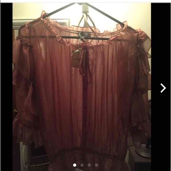 Women's sheer & trendy top-NWT