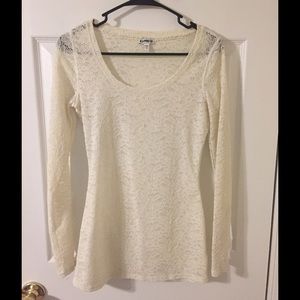 Lacey long sleeve top