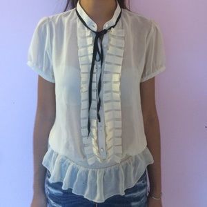 Sheer Victorian Inspired Blouse