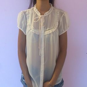 Sheer French Inspired Blouse