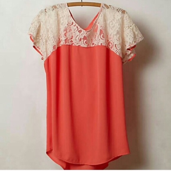 Anthropologie lace top