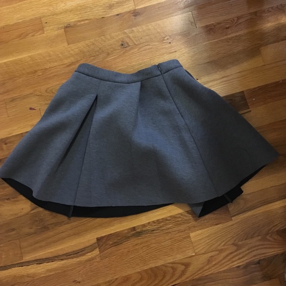Grey Forever 21 Pleated Skirt