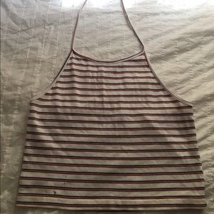 Red white & blue striped Brandy Melville Halter