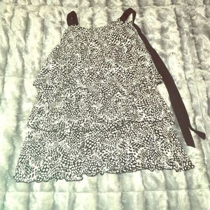 Black & White dressy tank