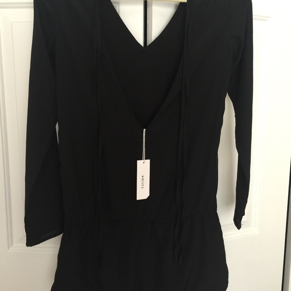 Tavik Long Sleeve Tie Back Romper Sz XS