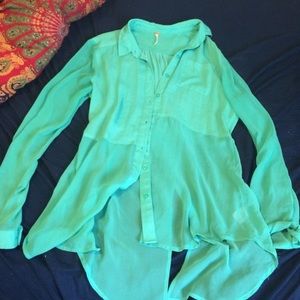 Free People button Down tunic