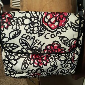 Coach Daisy Floral Graffiti Messenger Bag