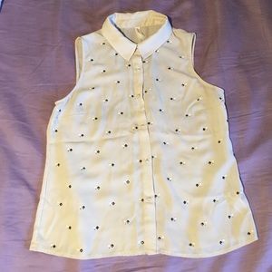 Sleeveless Pearl and stud blouse from Xhilaration