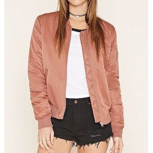 Pink bomber jacket