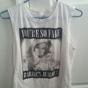 Barbie T-shirt. Size Large. Sleeveless.