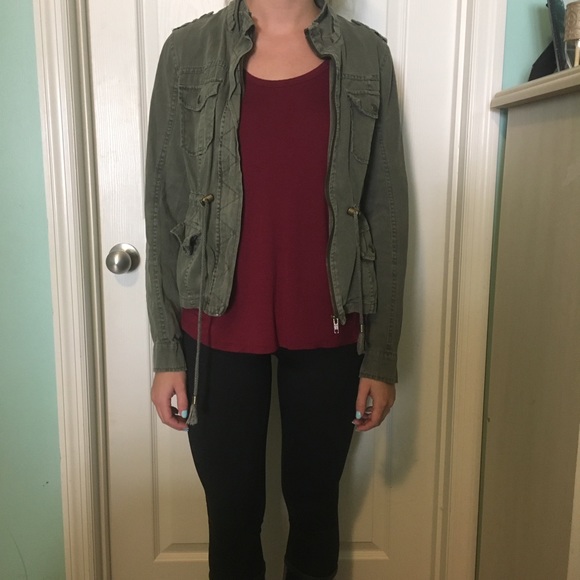 Military green styled jacket