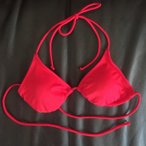 Red bikini top