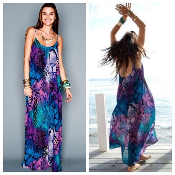 ⚡️MAKE AN OFFER⚡️Trapeze maxi in Party Snake, M