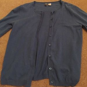 Blue cardigan