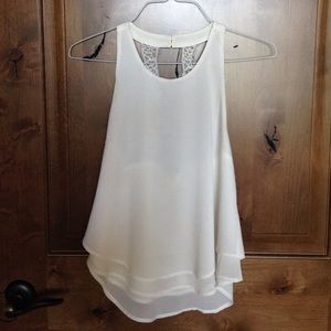Lacey White Tank Top