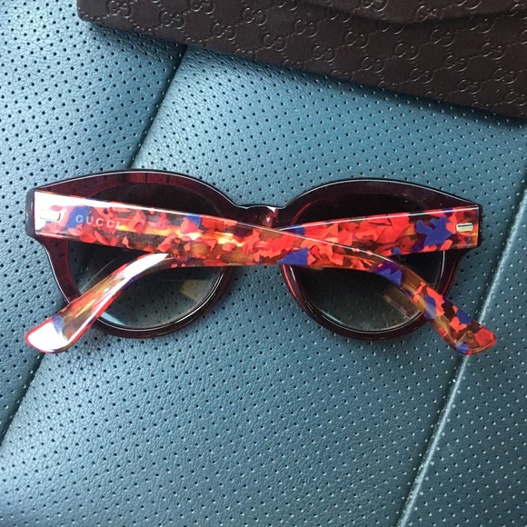 Gucci Dark Red tortoise sunglasses
