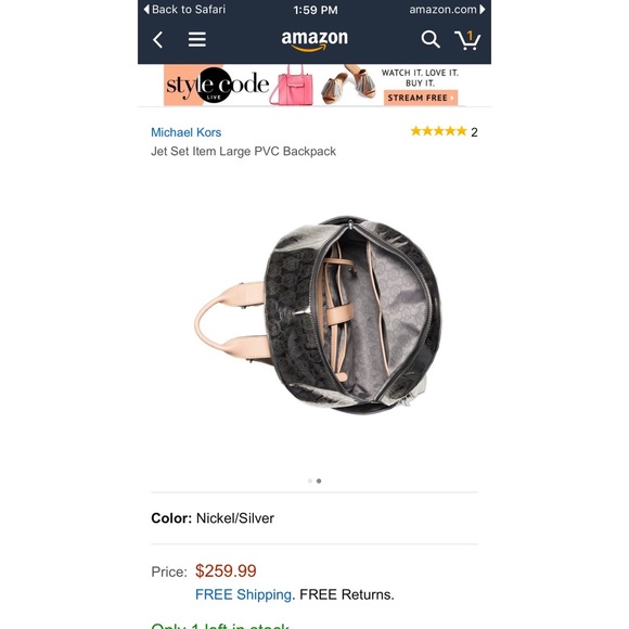 ?Michael Kors backpack (nickel)