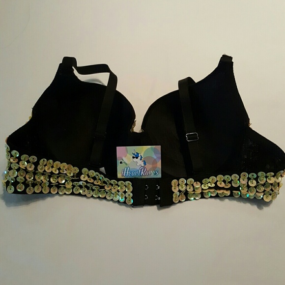 iHeartRaves Sequin Rave Bra - Picture 2 of 4