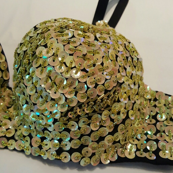 iHeartRaves Sequin Rave Bra - Picture 4 of 4