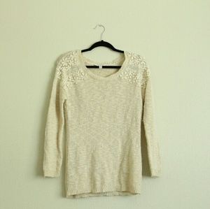 Charming Charlie floral sweater