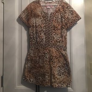 Koi and Grey's scrubs